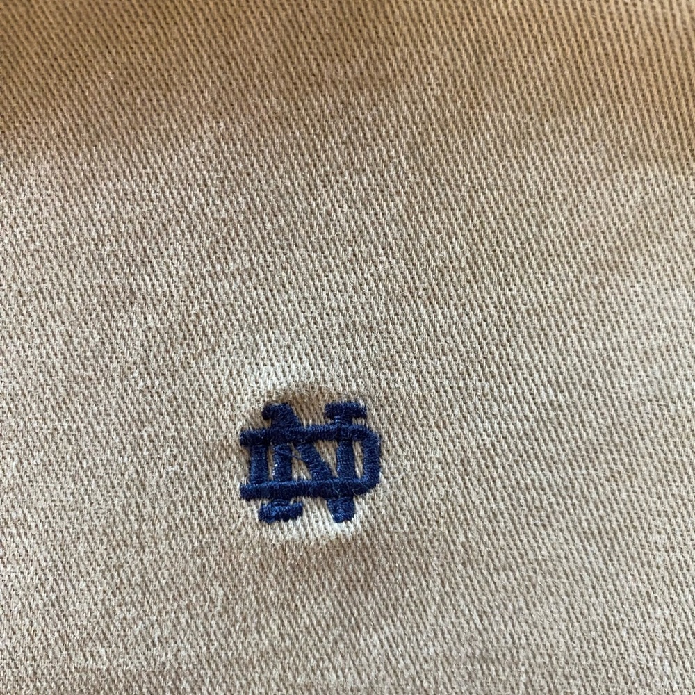 Notre Dame embroidered khaki game day cotton skirt. - Picture 2 of 9
